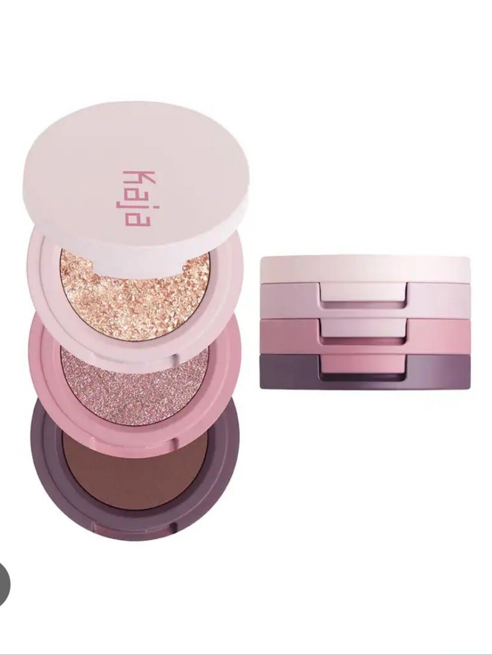 Kaja Beauty Bento Shimmer Eyeshadow Trio In Mauve Bouquet